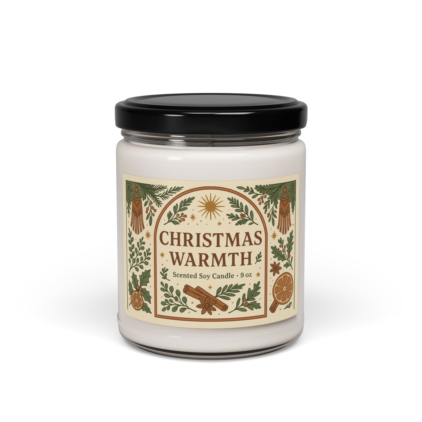 9oz Scented Soy Jar Candles | Christmas Warmth, Apple Harvest, Cinnamon Vanilla, and MORE!