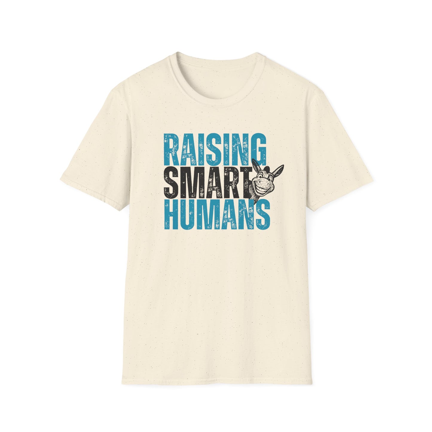 Funny Parenting Shirt | Raising Smart Humans Tee | Smart Ass Humor Parent T-Shirt | Mom Dad Teacher Gift | Trendy Graphic Tee for Parents