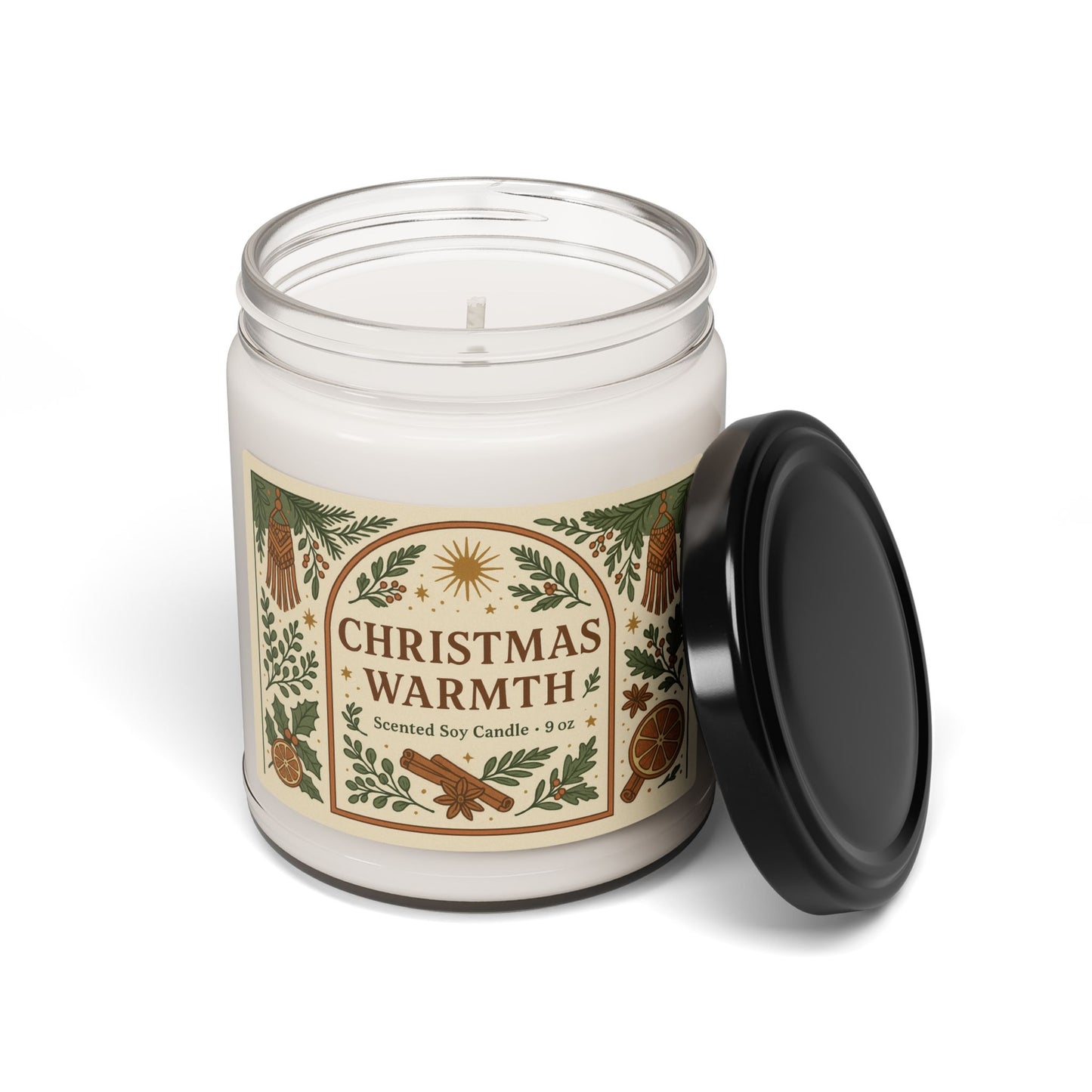 9oz Scented Soy Jar Candles | Christmas Warmth, Apple Harvest, Cinnamon Vanilla, and MORE!