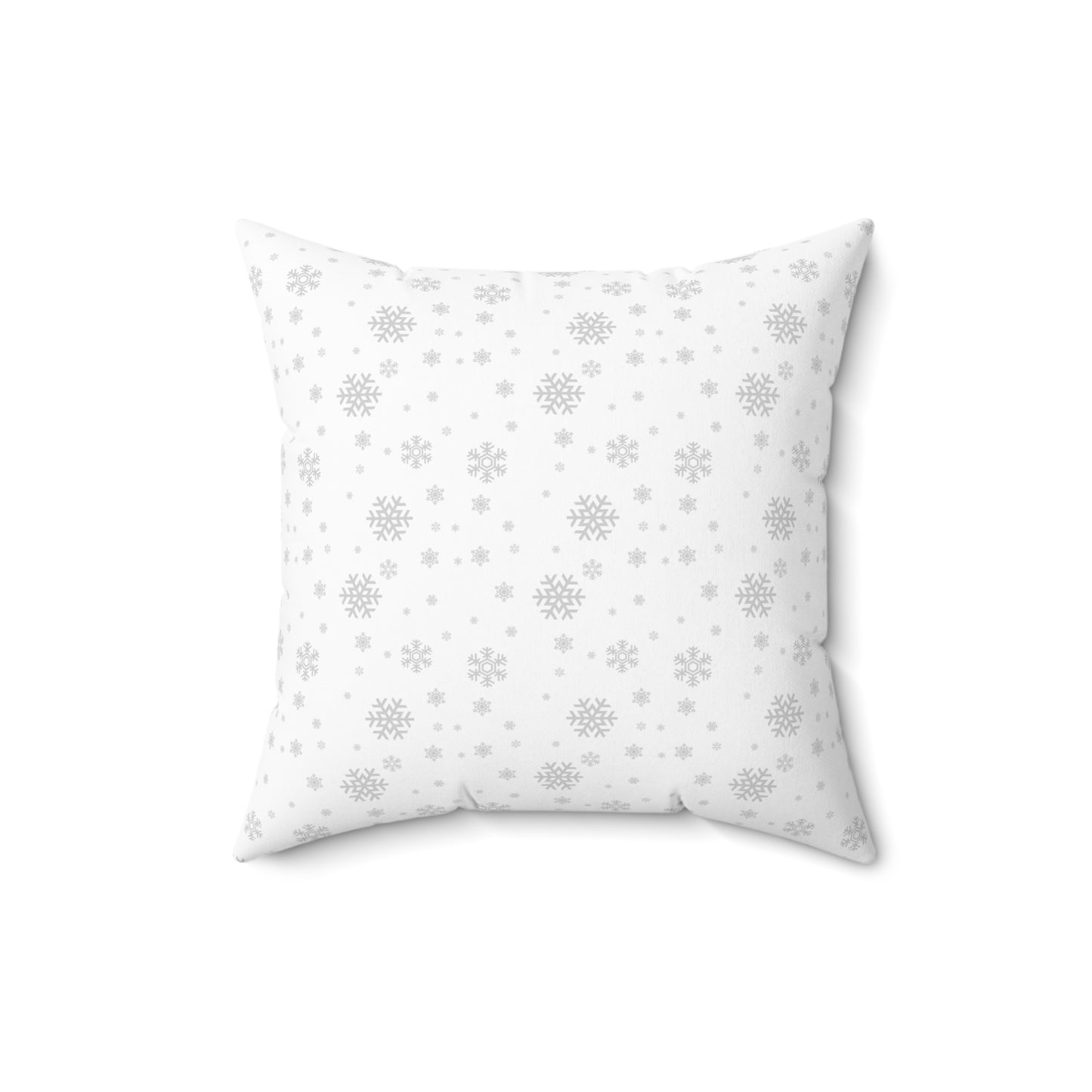 Snowflake Throw Pillow – Winter Decorative Cushion, Minimalist Christmas Pillow Cover, Cozy Holiday Home Décor, Double-Sided Print