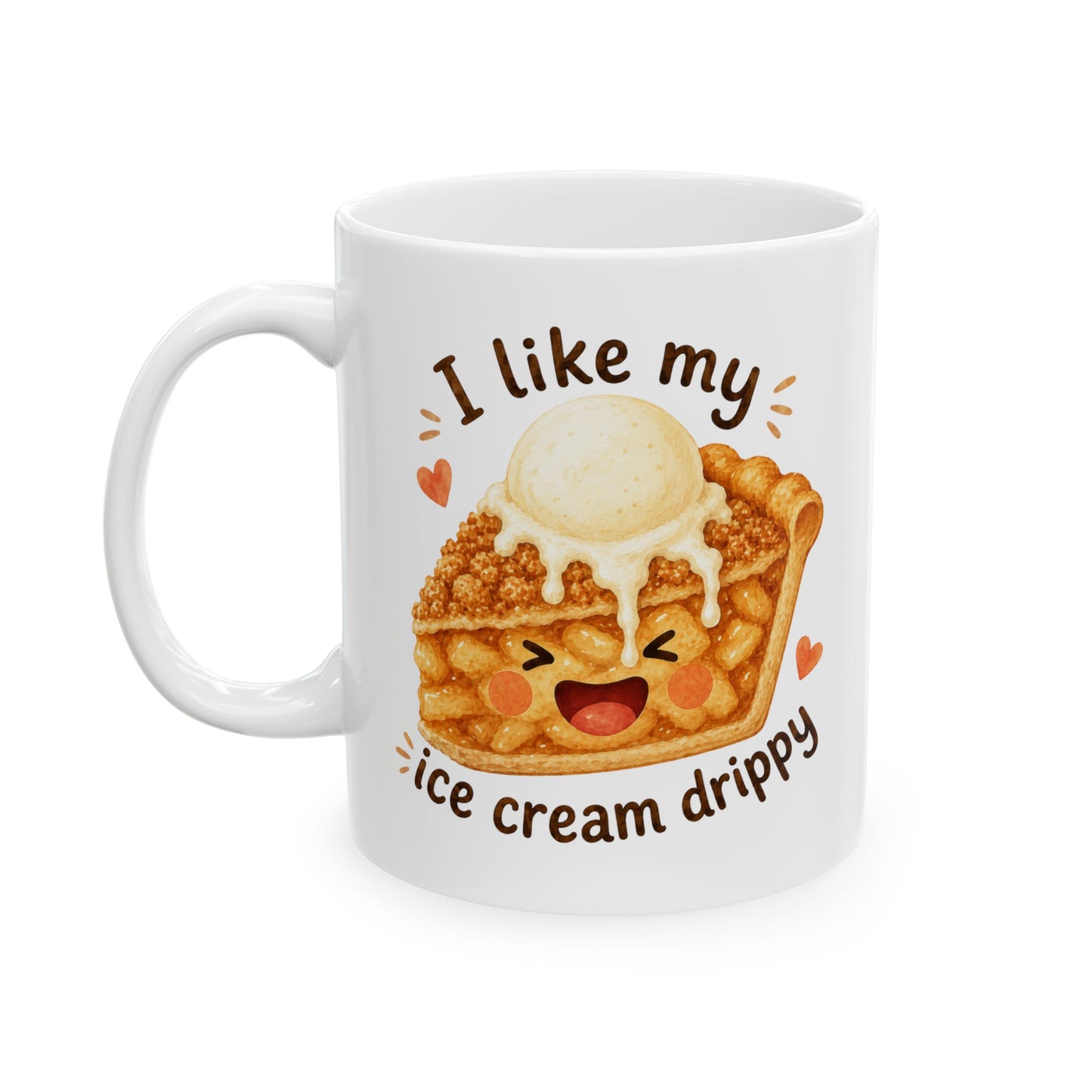 Apple Pie Mug, Pie Lover Gift, Cute Dessert Coffee Mug, Gift for Baker, Kawaii Foodie Mug