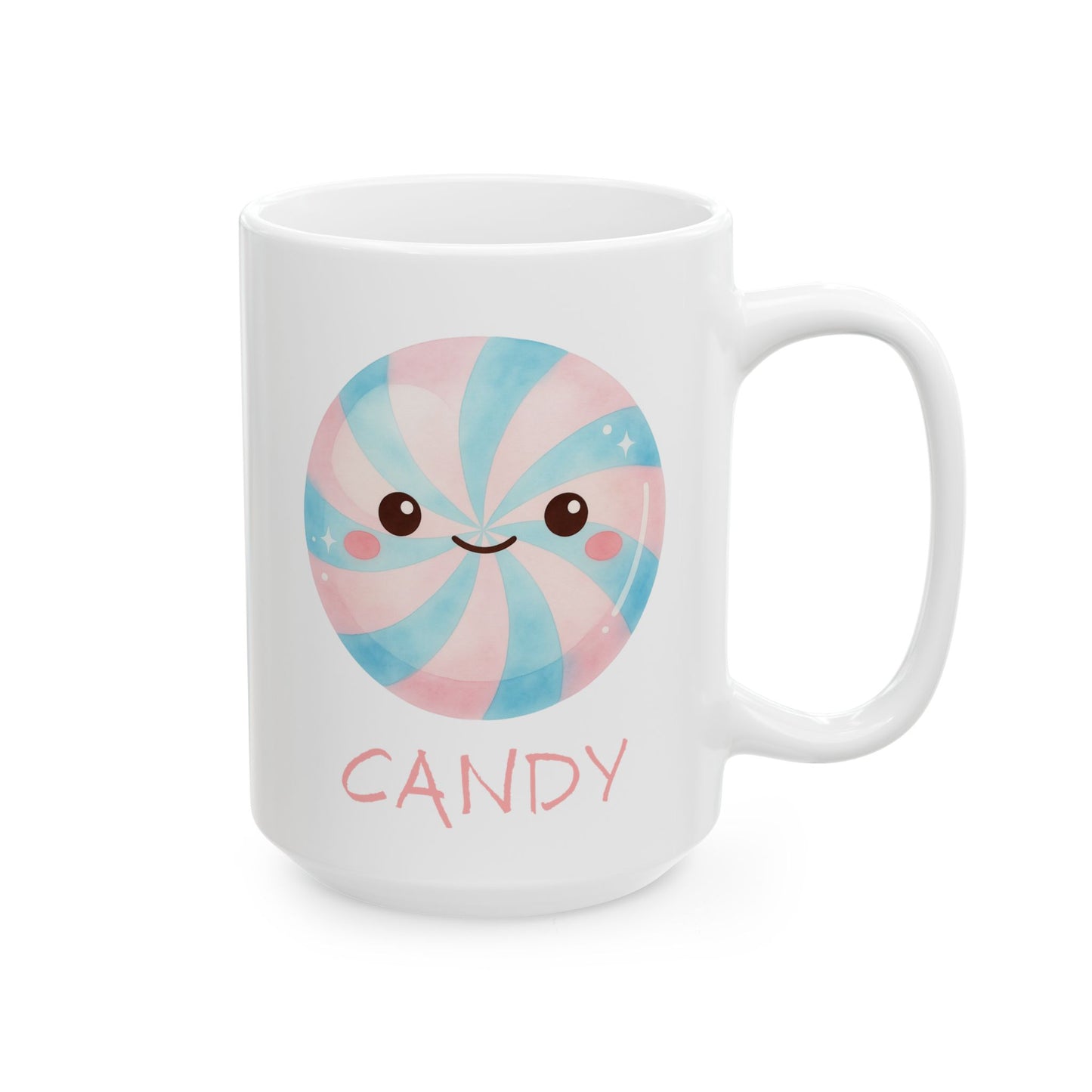 Cute Candy Mug – Kawaii Sweet Treat Coffee Cup, Pastel Candy Lover Gift