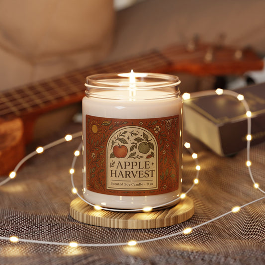 9oz Scented Soy Jar Candles | Christmas Warmth, Apple Harvest, Cinnamon Vanilla, and MORE!
