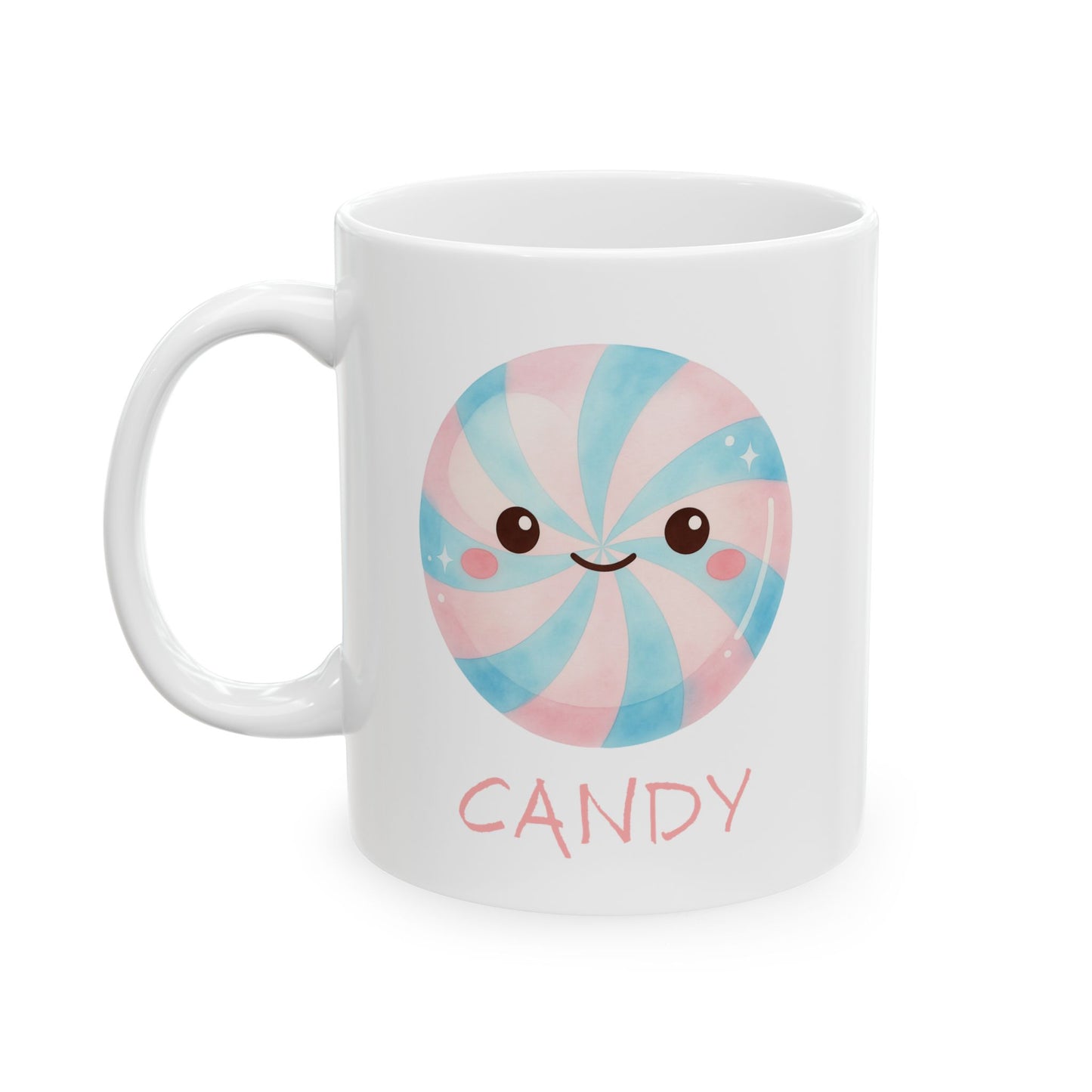 Cute Candy Mug – Kawaii Sweet Treat Coffee Cup, Pastel Candy Lover Gift