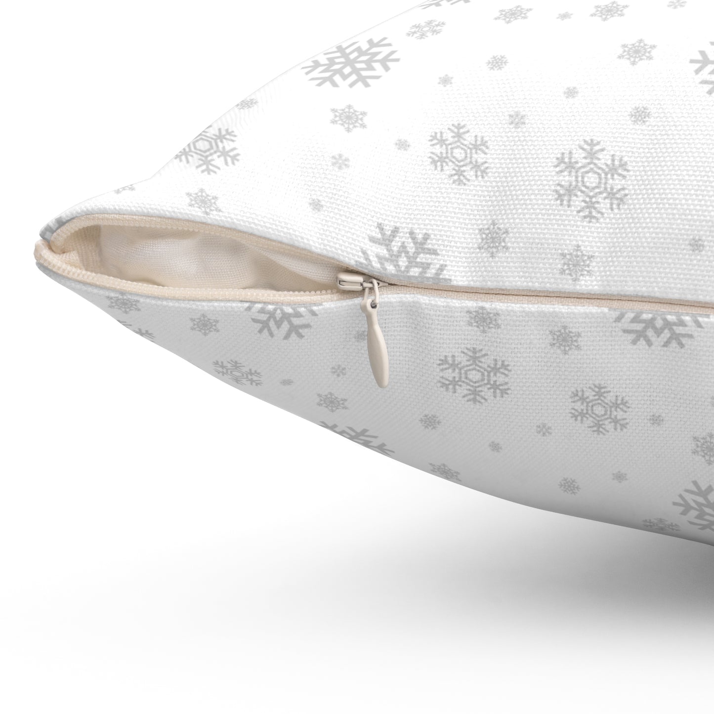 Snowflake Throw Pillow – Winter Decorative Cushion, Minimalist Christmas Pillow Cover, Cozy Holiday Home Décor, Double-Sided Print