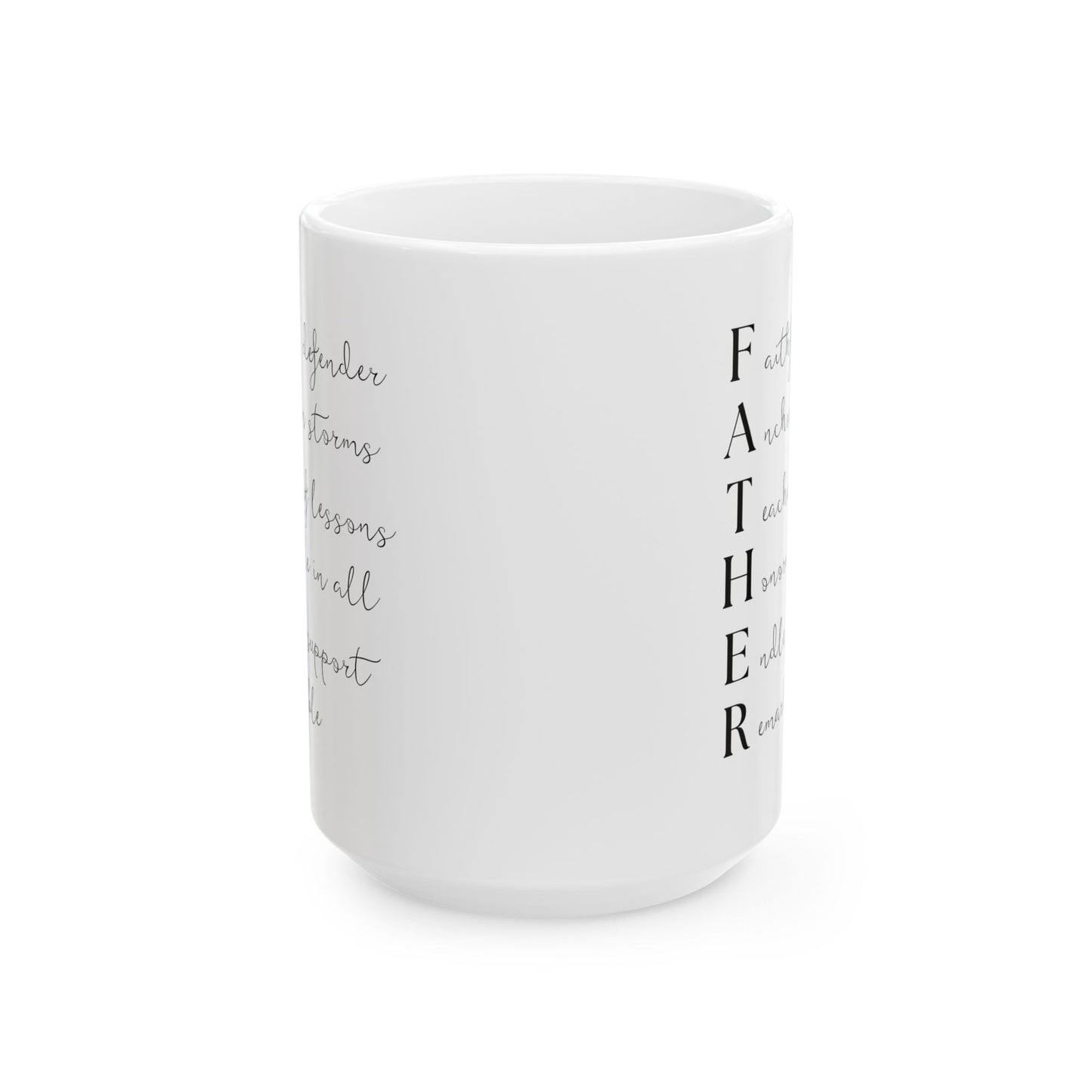 Acrostic Father Mug, Meaningful Dad Gift, Father's Day Coffee Mug