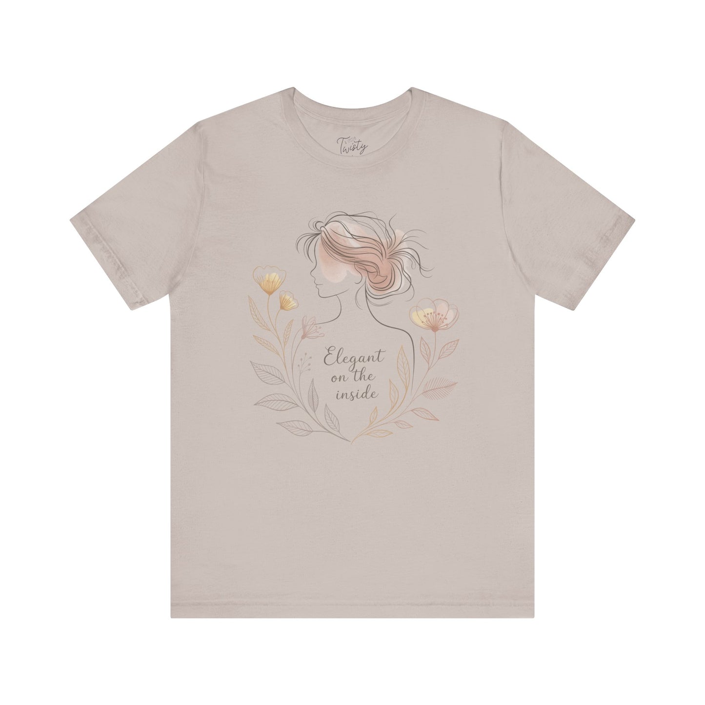"Elegant on the Inside" Graphic Tee | Minimalist Style T-Shirt