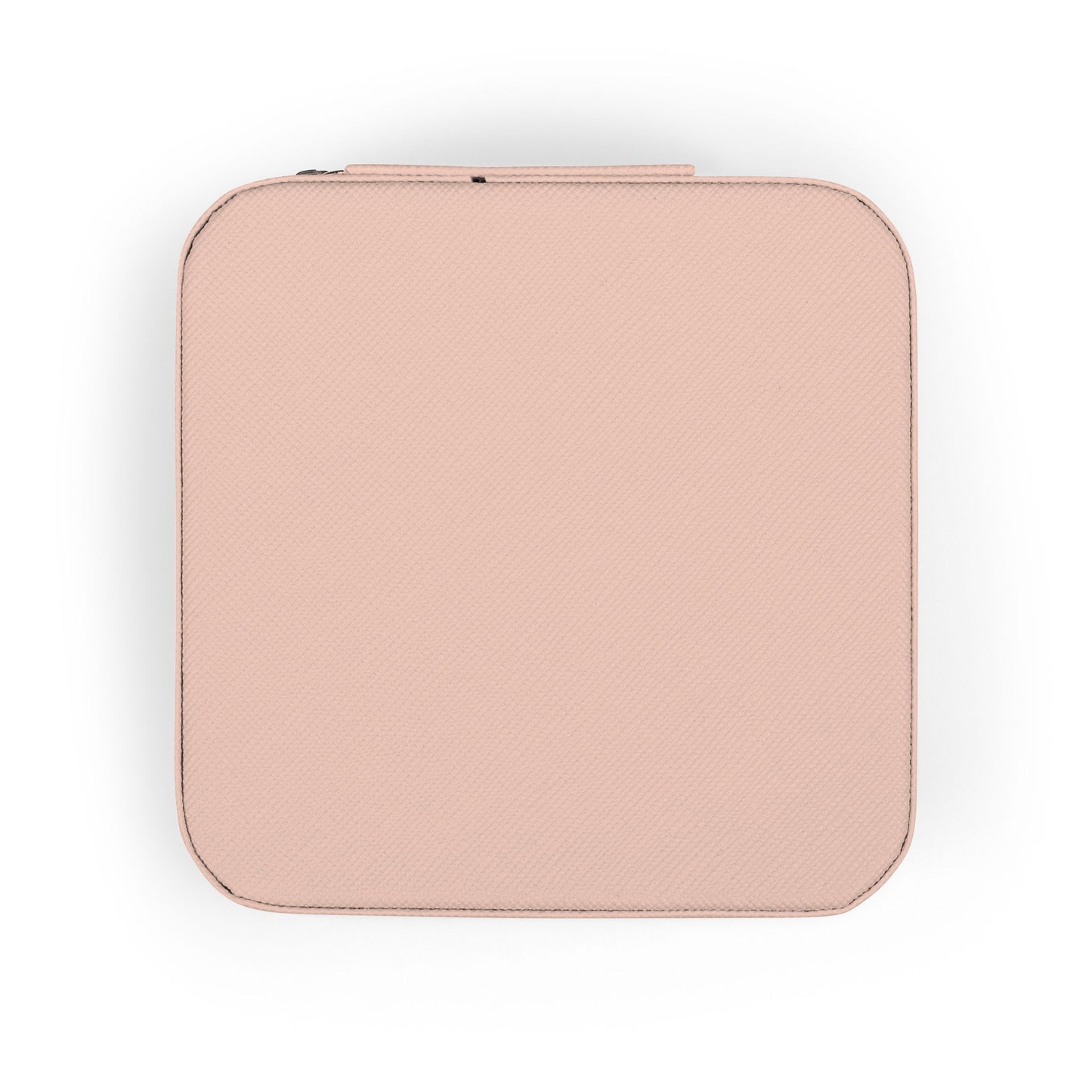 Personalized Travel Jewelry Case – Custom Name Jewelry Box in Pink, Ivory & Soft Gold | “Elegant on the Inside” Floral PU Leather Organizer | Gift for Her