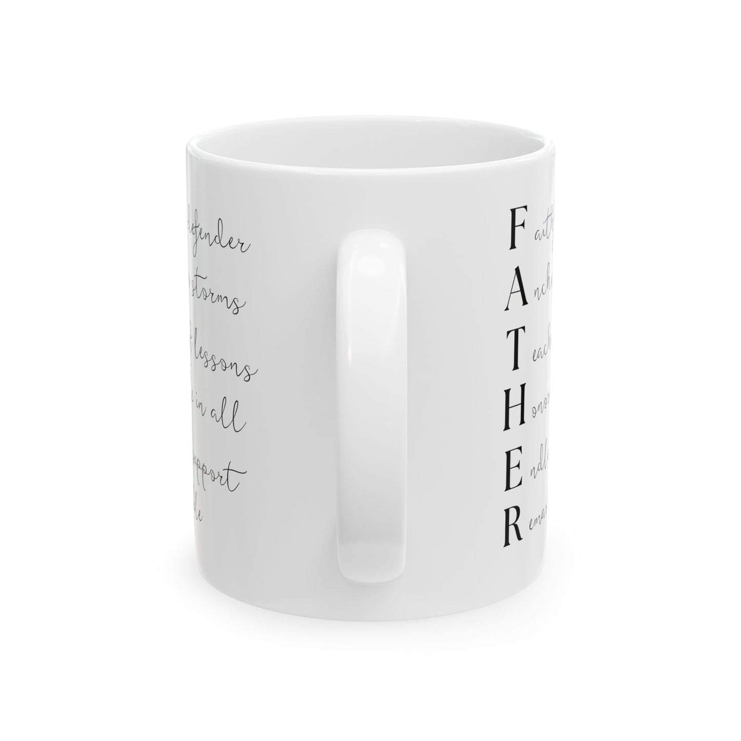 Acrostic Father Mug, Meaningful Dad Gift, Father's Day Coffee Mug
