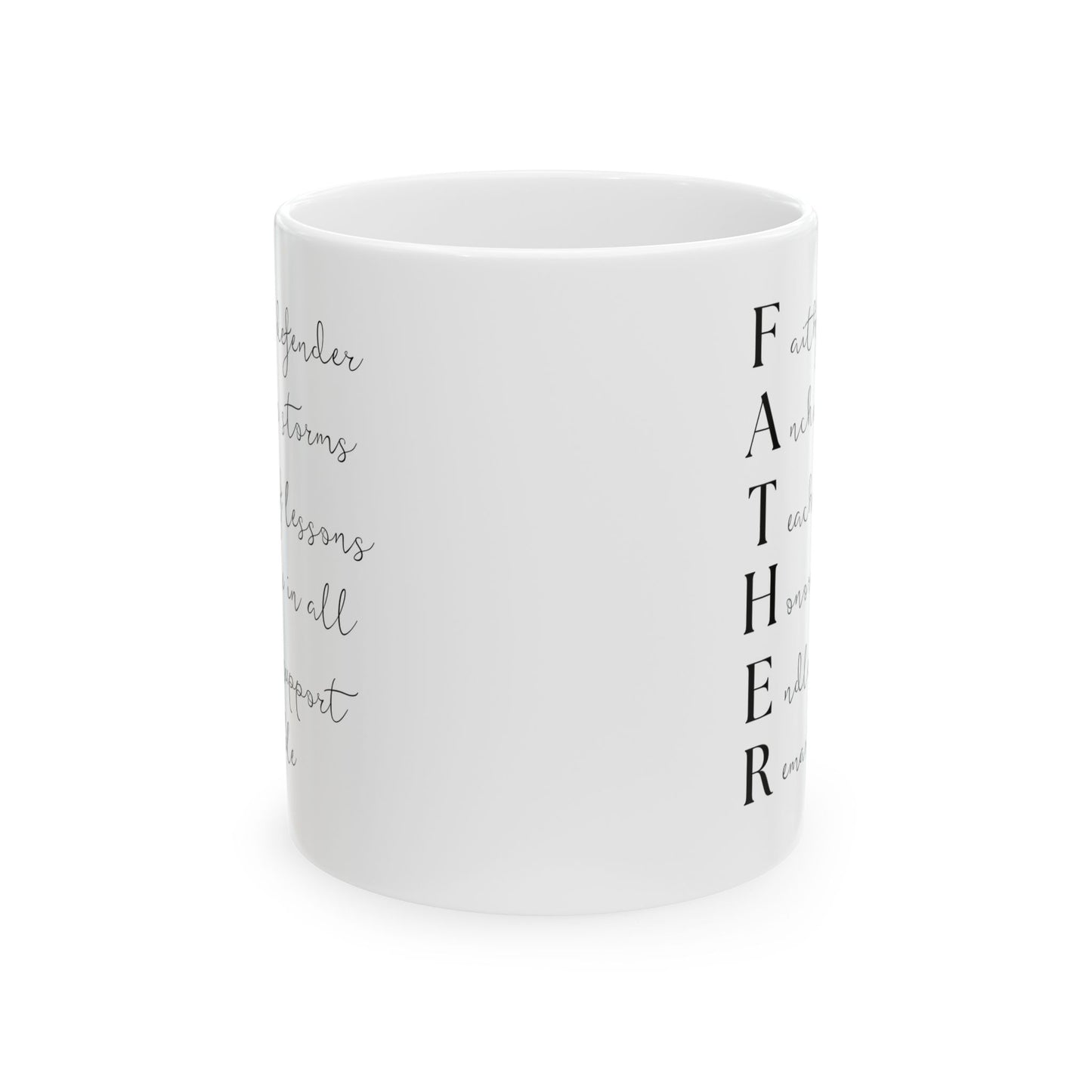 Acrostic Father Mug, Meaningful Dad Gift, Father's Day Coffee Mug