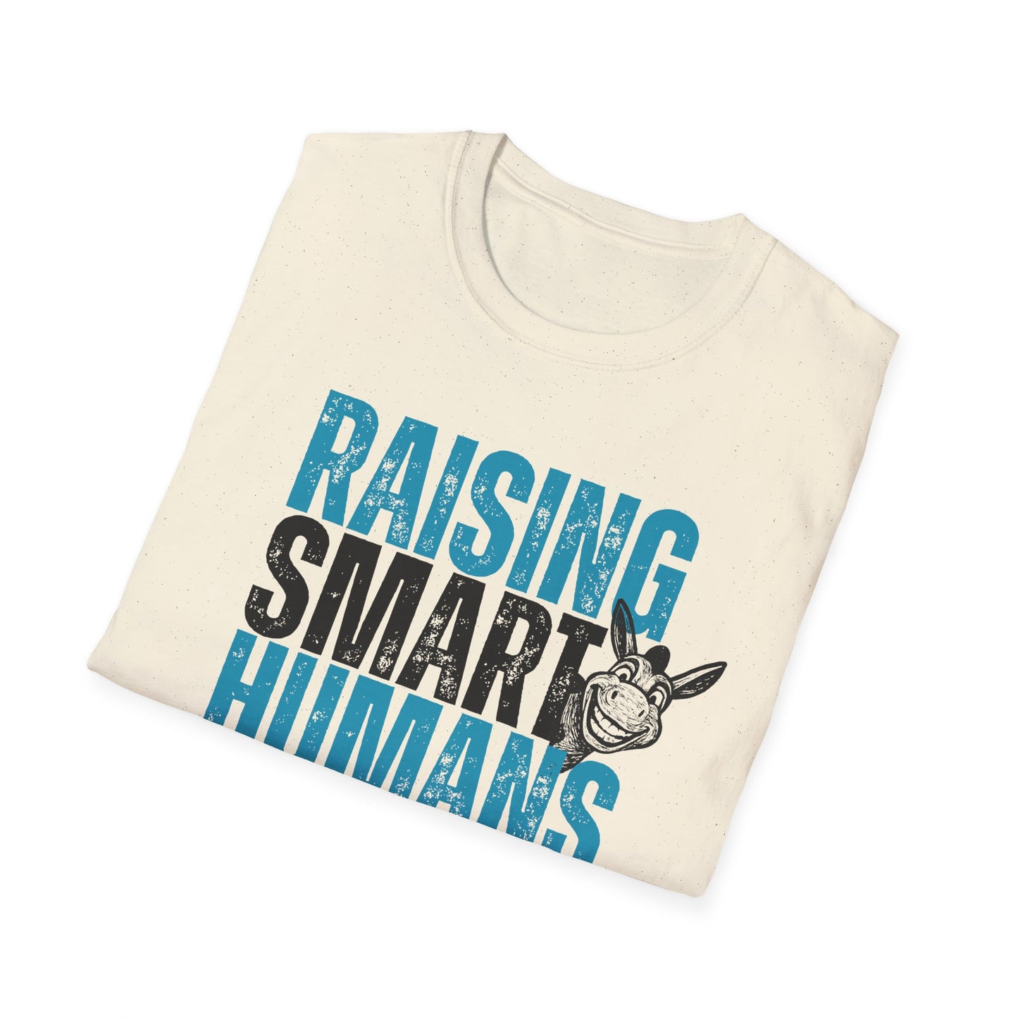Funny Parenting Shirt | Raising Smart Humans Tee | Smart Ass Humor Parent T-Shirt | Mom Dad Teacher Gift | Trendy Graphic Tee for Parents