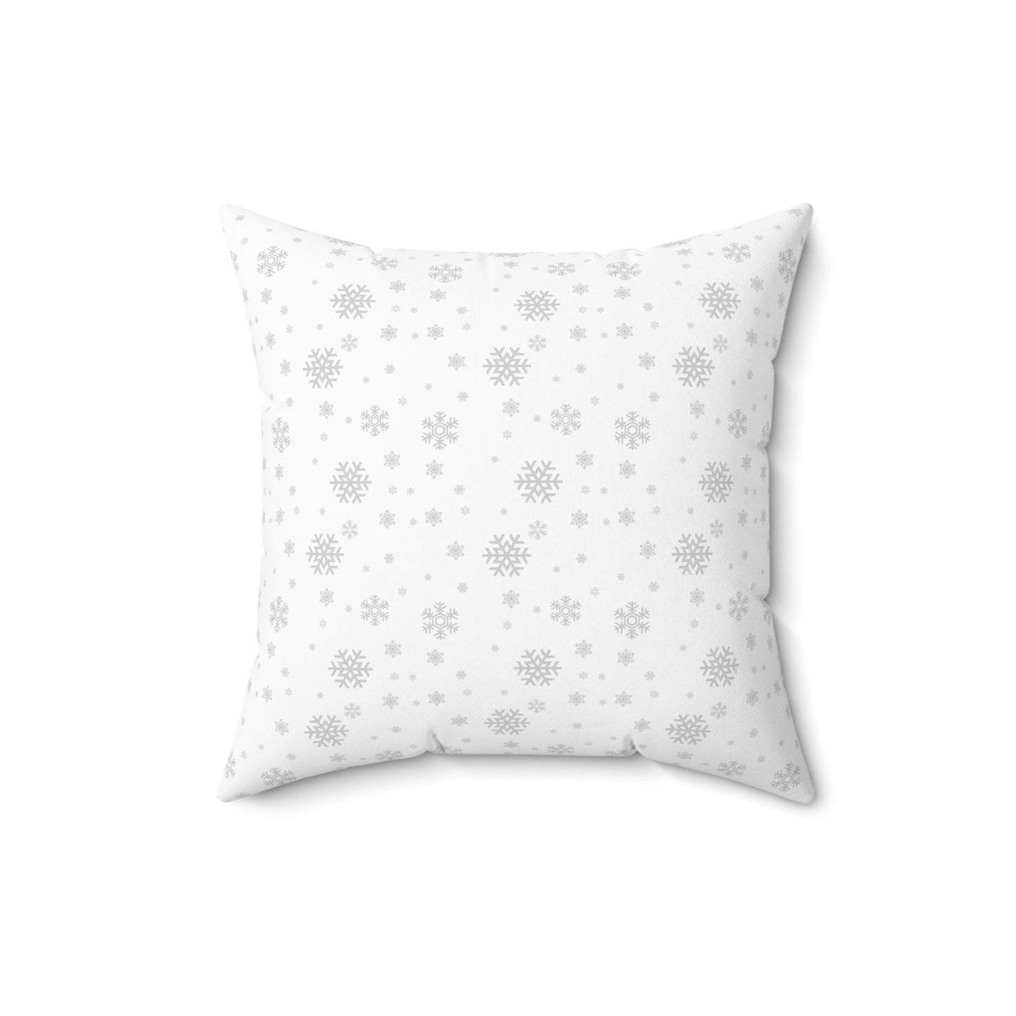 Snowflake Throw Pillow – Winter Decorative Cushion, Minimalist Christmas Pillow Cover, Cozy Holiday Home Décor, Double-Sided Print