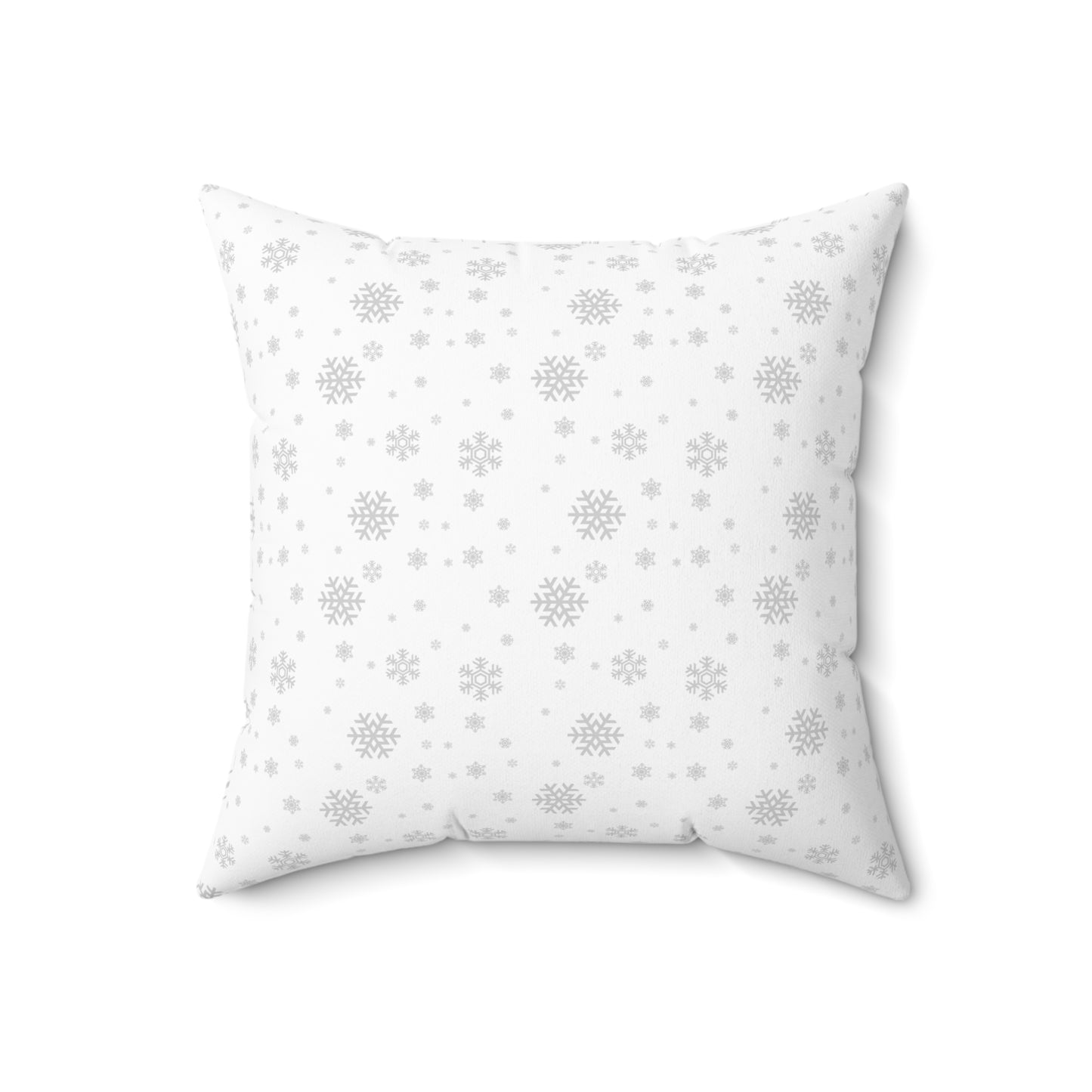 Snowflake Throw Pillow – Winter Decorative Cushion, Minimalist Christmas Pillow Cover, Cozy Holiday Home Décor, Double-Sided Print